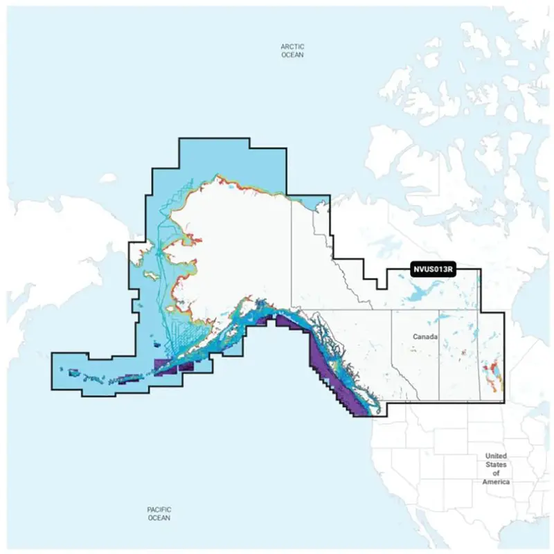 Garmin Navionics Vision+ Chartplotter Map: Canada West & Alaska (Microsd) 1