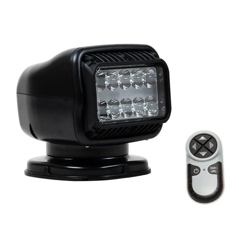 Golight Gt Series Led Hybrid Light – Permanent Mount With Hardwired Dash-Mount Remote, 12V, Black [20218Gt] 1