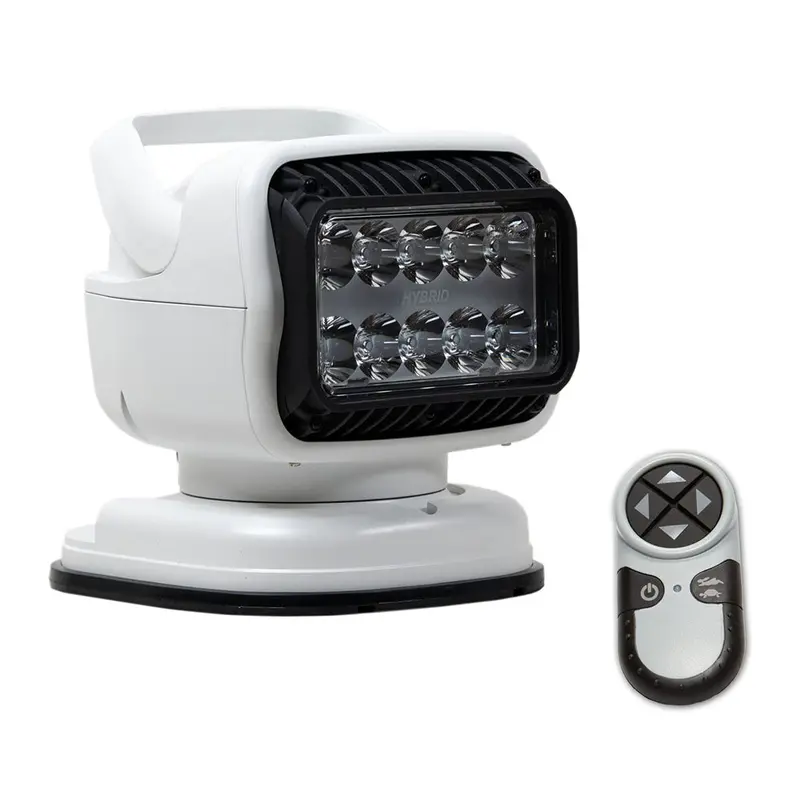 Golight Gt Series Led Hybrid Portable Light – Permanent Shoe Mount + Wireless Handheld Remote, 12V, White [79008Gt] 1
