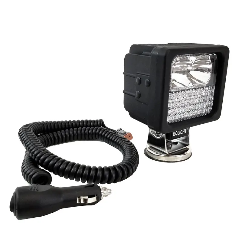 Golight Gxl Led Hybrid Portable Work Light – Magnetic Mount, Flood + Spot Combo, 12V Dc, Black [40235] 1