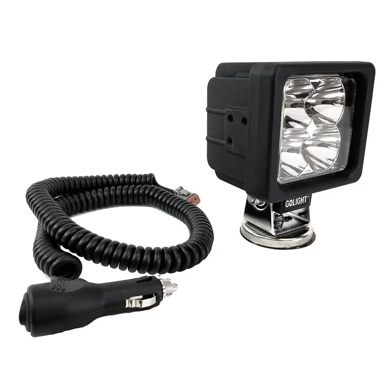Golight Gxl Led Portable Work Light – Magnetic Mount, Spot Beam, 12V Dc, Black Housing [40245] 1