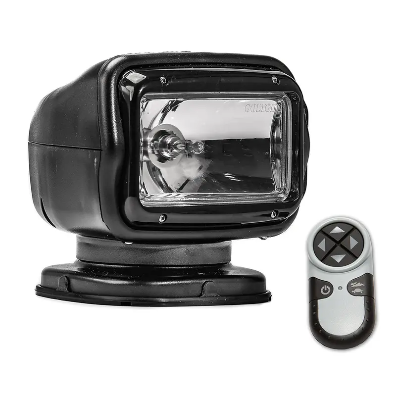 Golight Radioray Gt Permanent Halogen Spotlight – Black, Wireless Handheld Remote [2051Gt] 1