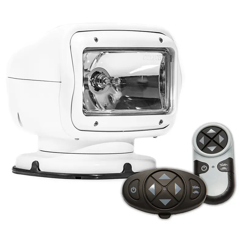 Golight Radioray Gt Permanent Halogen Spotlight – White, Dual Wireless Remotes (Dash + Handheld) [2007Gt] 1
