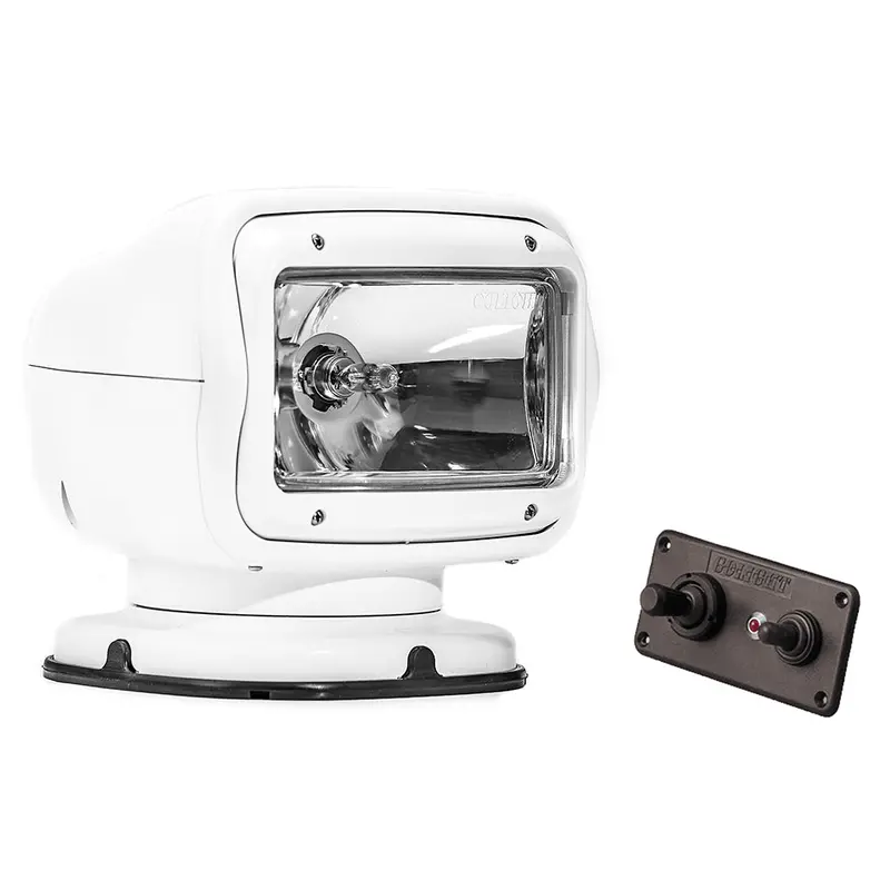 Golight Radioray Gt Permanent Halogen Spotlight – White, Hardwired Dash Remote [2020Gt] 1