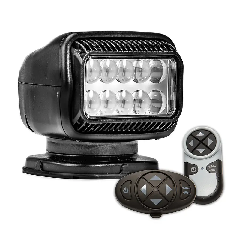 Golight Radioray Gt Permanent Led Spotlight – Black, Dual Wireless Remotes (Dash + Handheld) [20574Gt] 1