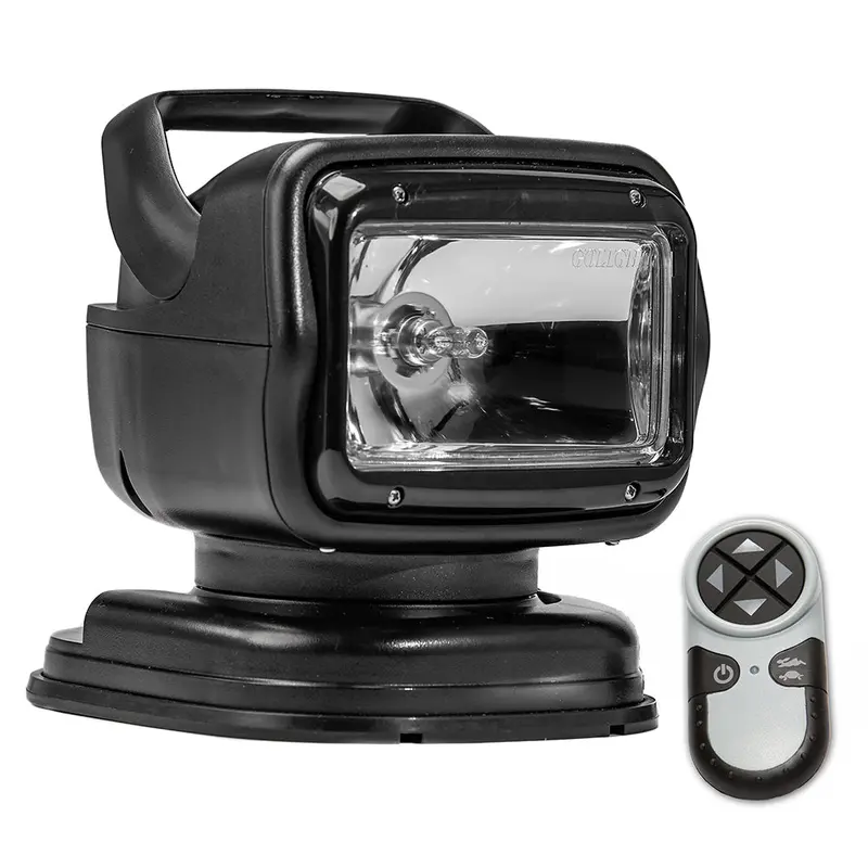 Golight Radioray Gt Portable Halogen Spotlight – Black, Magnetic Shoe Mount, Wireless Remote [7951Gt] 1