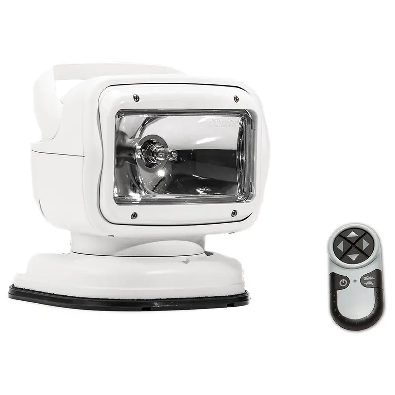 Golight Radioray Gt Portable Halogen Spotlight – White, Permanent Shoe Mount, Wireless Remote [7900Gt] 1