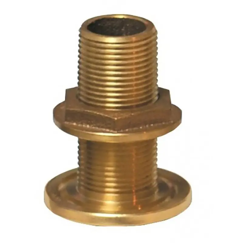 Groco 2-1/2" Bronze Thru-Hull Fitting With Locking Nut 1