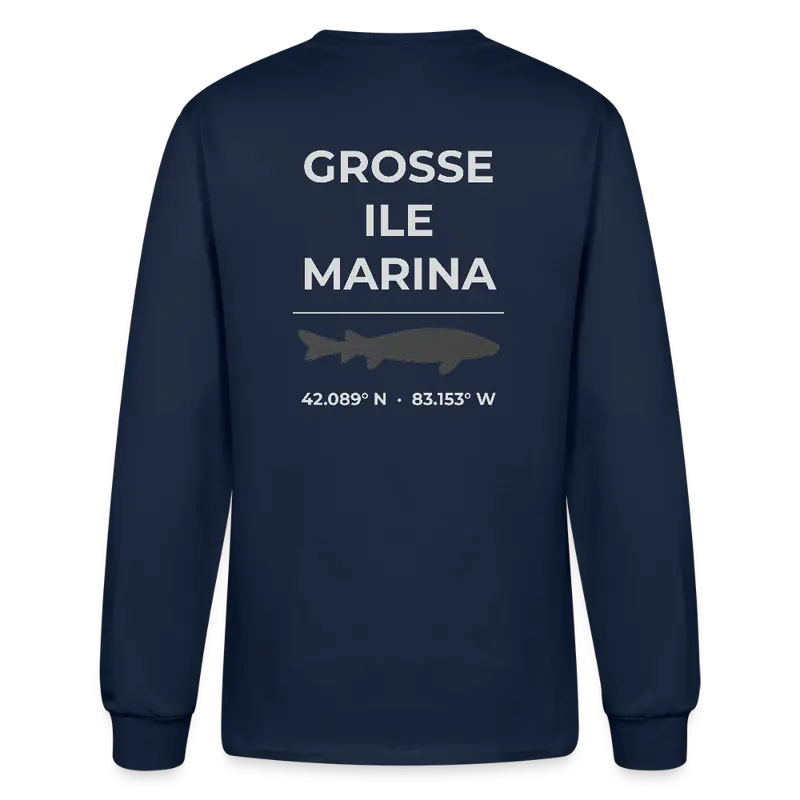 Grosse Ile Marina Lightweight Long-Sleeve Casual Tee 1