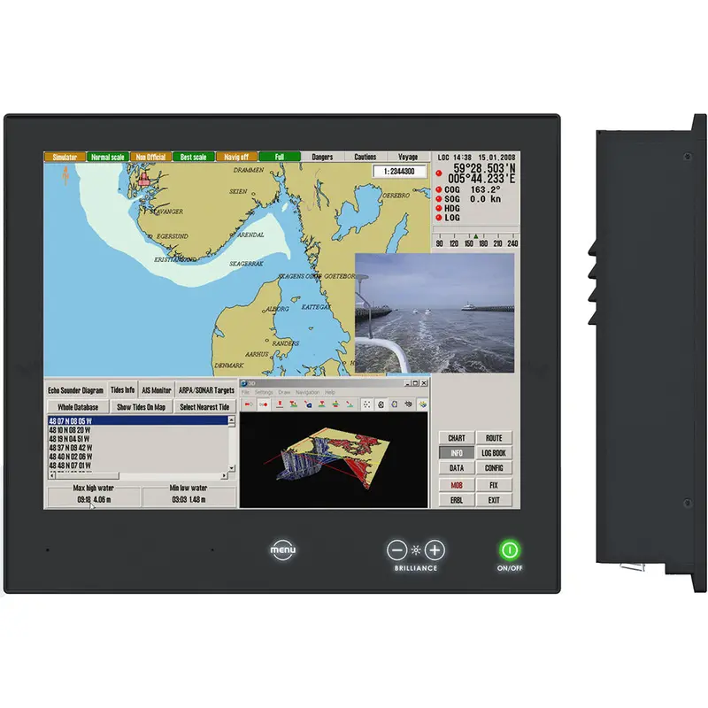 Hatteland Series X G2 15" High-Brightness Touchscreen Monitor – Rugged Marine Display [Hd 15T22 Mmd Ma1 Fhgp] 1