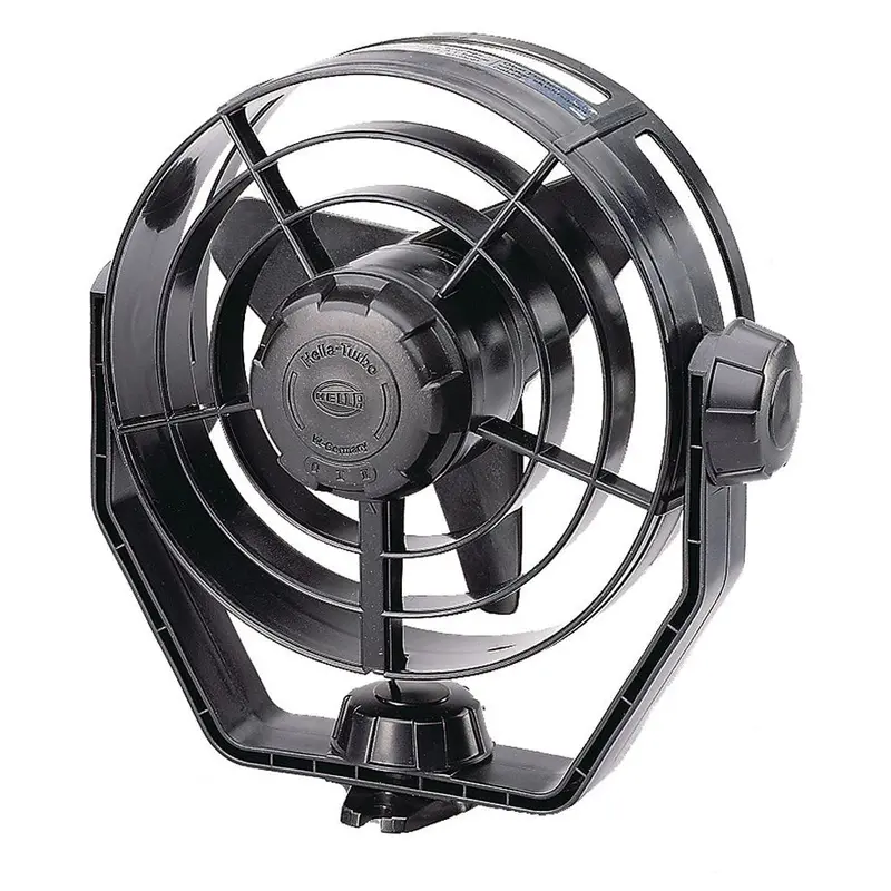Hella Marine 12V Dual-Speed Turbo Ventilation Fan – Black Housing – Model 003361002 1