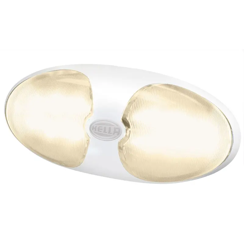 Hella Marine Duraled 12 Interior/Exterior Lamp – Warm White Led, White Housing 1