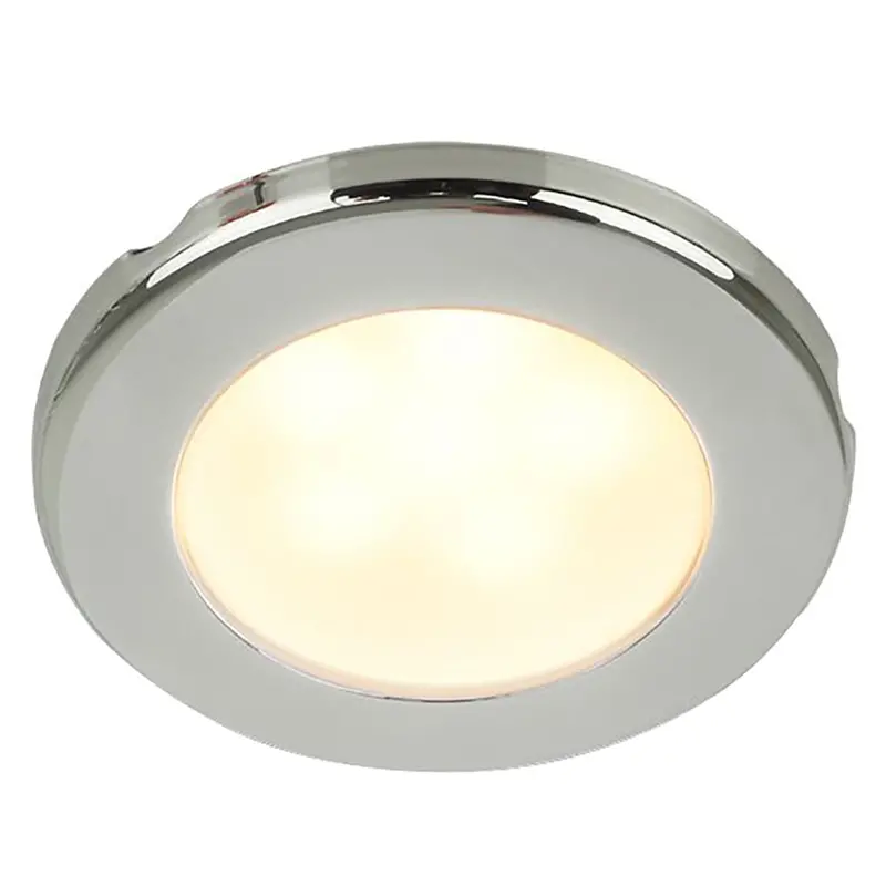 Hella Marine Euroled 75 3" Screw-Mount Downlight – Warm White Led, Stainless Steel Trim, 24V [958109121] 1