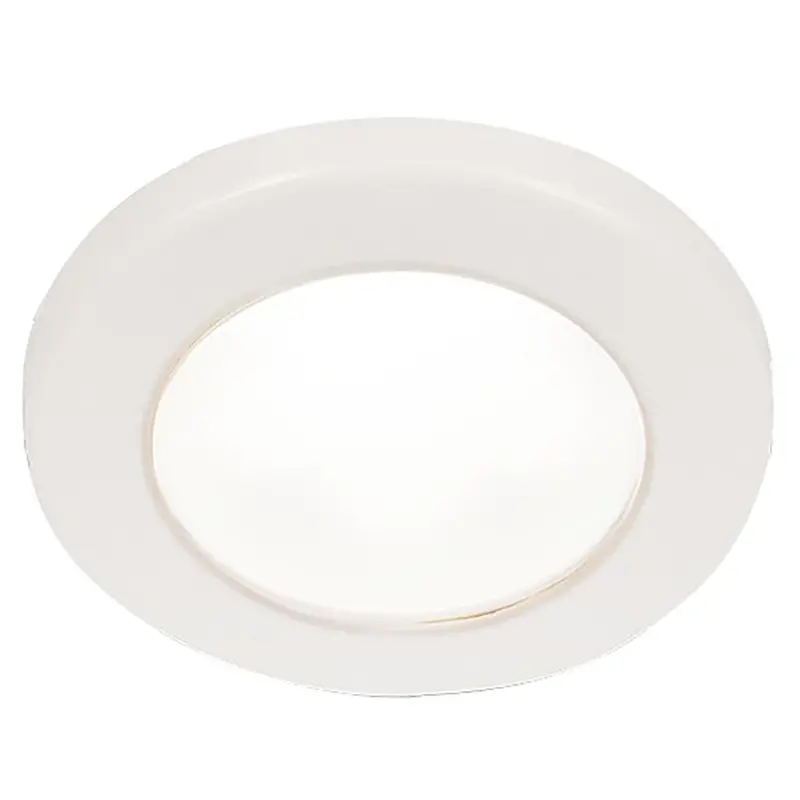 Hella Marine Euroled 75 3" Screw-Mount Downlight – White Led, White Plastic Trim, 12V [958110011] 1