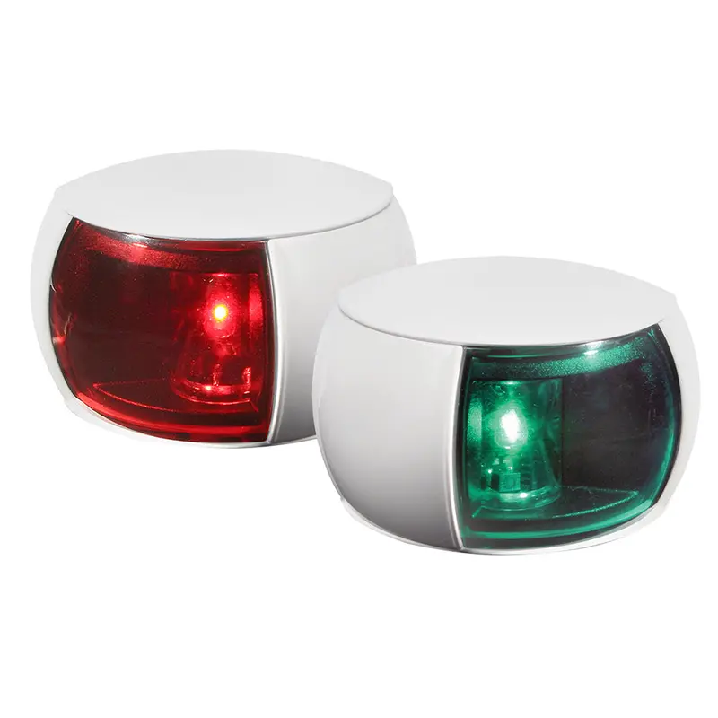 Hella Marine Naviled Port/Starboard Pair – 2 Nautical Mile, Colored Lens And White Housing [980520811] 1