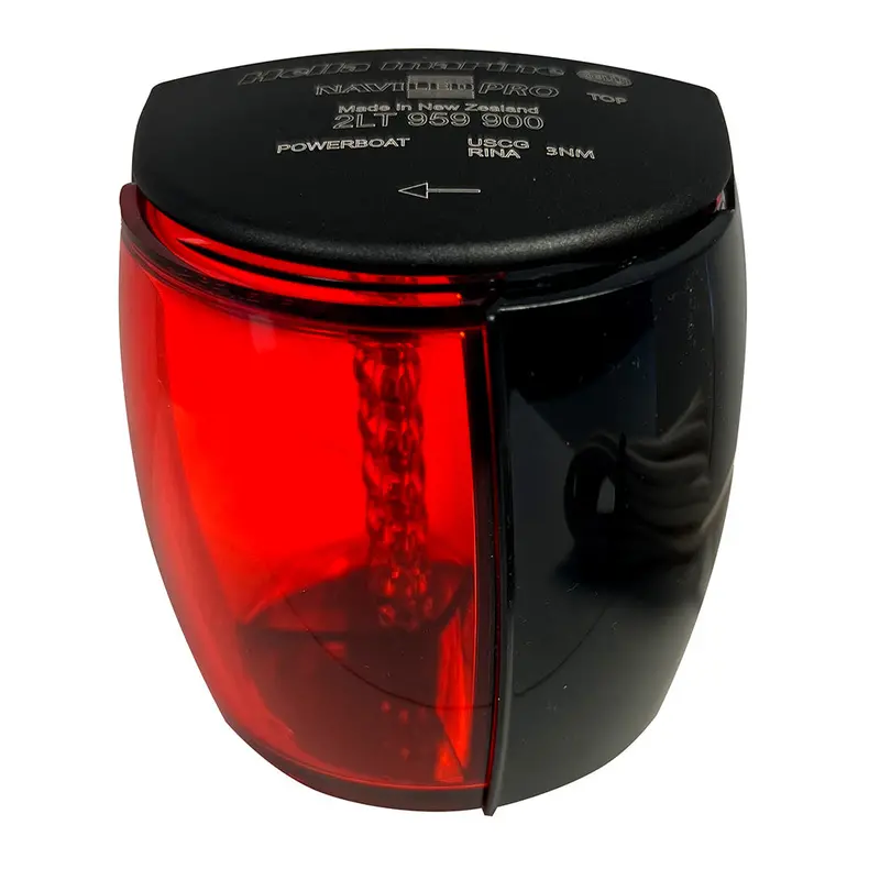 Hella Marine Naviled Pro Black Port-Side Navigation Light – 3 Nautical Mile Range 1