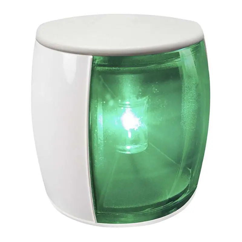 Hella Marine Naviled Pro Starboard Navigation Light — 3-Nautical-Mile Range, White Housing [017461111] 1