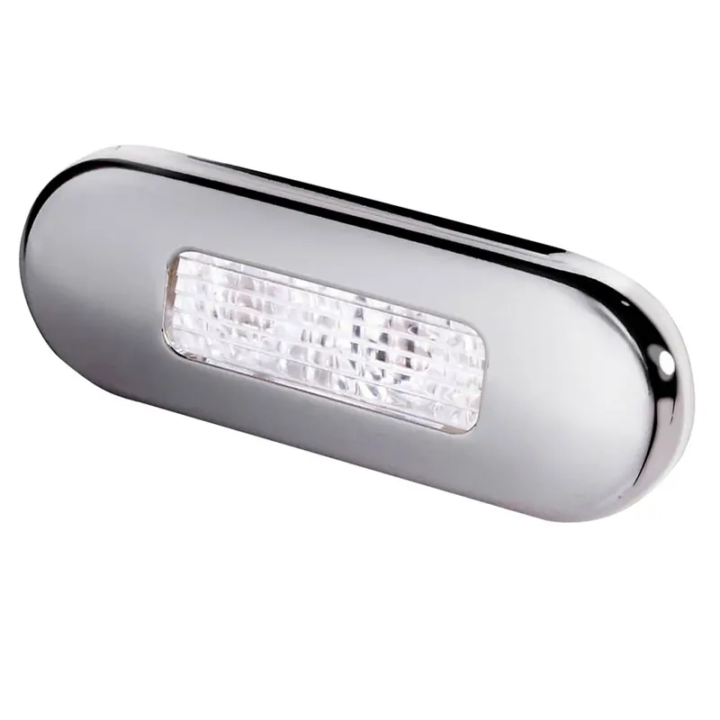 Hella Marine Oblong Surface-Mount Led Courtesy Lamp – White Led, Stainless Steel Bezel 1