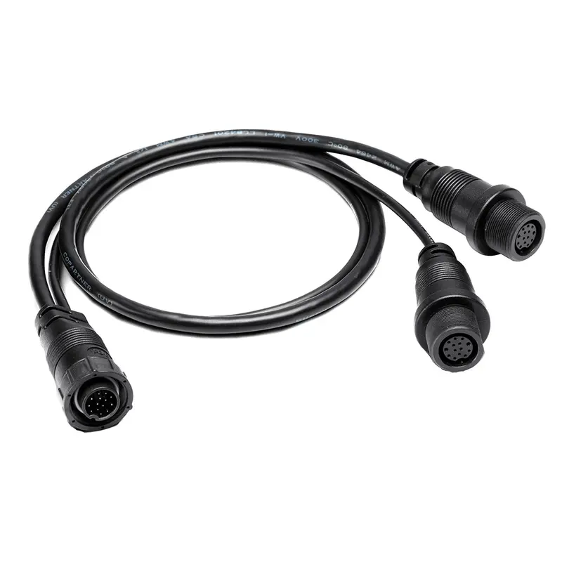 Humminbird 14-Meter Solix/Apex Side Imaging & 2D Splitter Cable – Dual-Output Y-Cable (720111-1) 1
