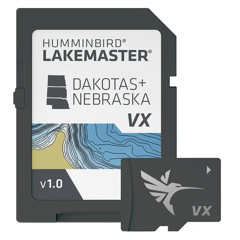 Humminbird Lakemaster Vx Dakotas & Nebraska Fishing Map Card 1