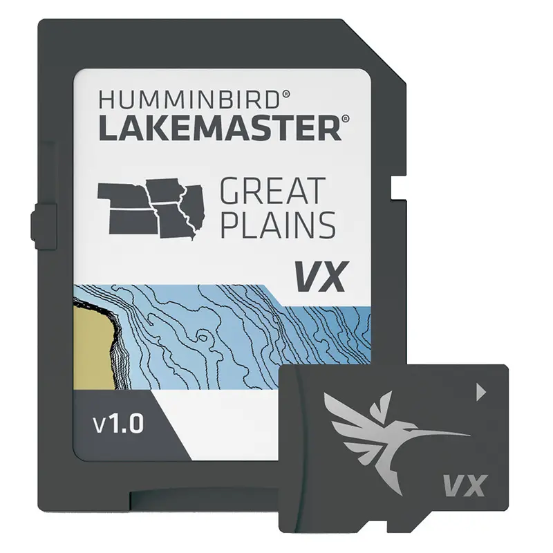 Humminbird Lakemaster Vx Great Plains Fishing Map Card 1