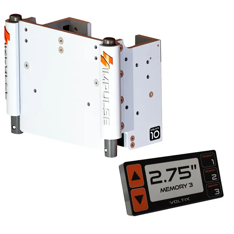 Impulse 10-Inch Electric Jack Plate With Smart Control And White Cerakote Finish [75070-W] 1