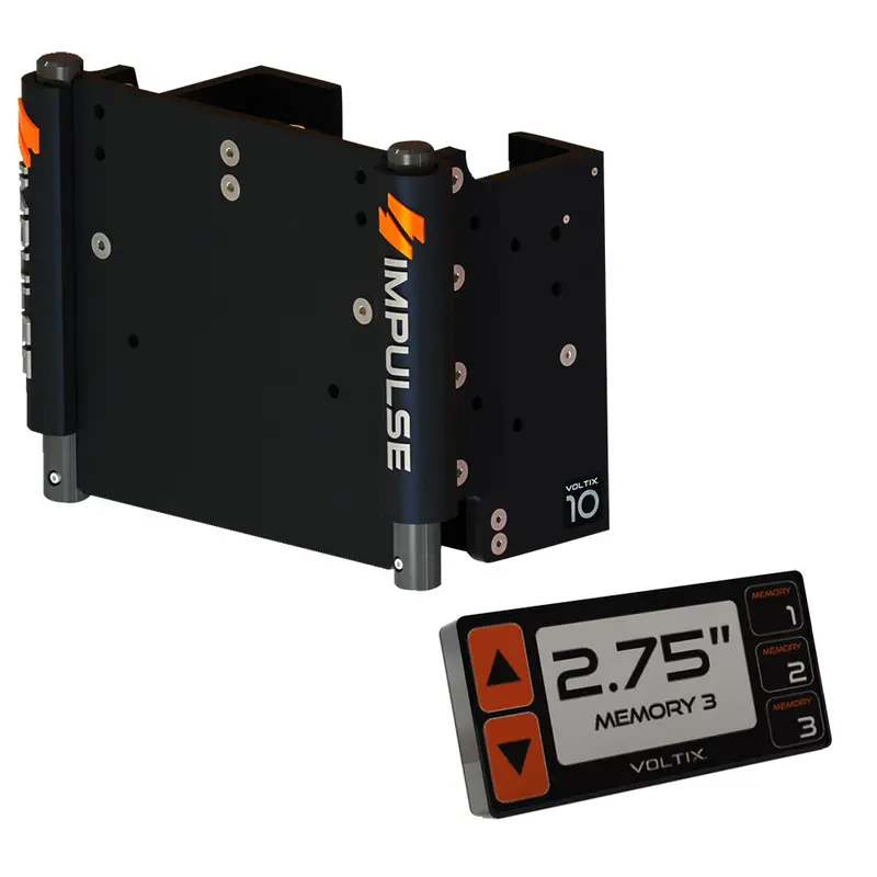 Impulse Xl 10-Inch Smart-Controlled Electric Jack Plate With Black Anodized Finish [75071-B] 1
