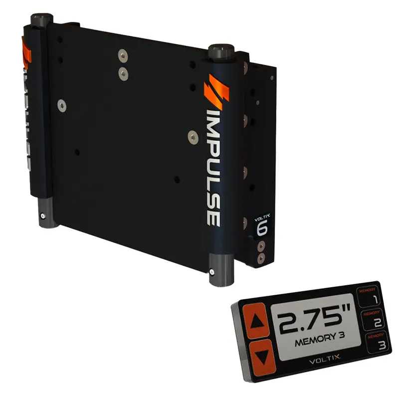 Impulse Xl 6-Inch Electric Jack Plate With Smart Control And Black Anodized Surface [75051-B] 1