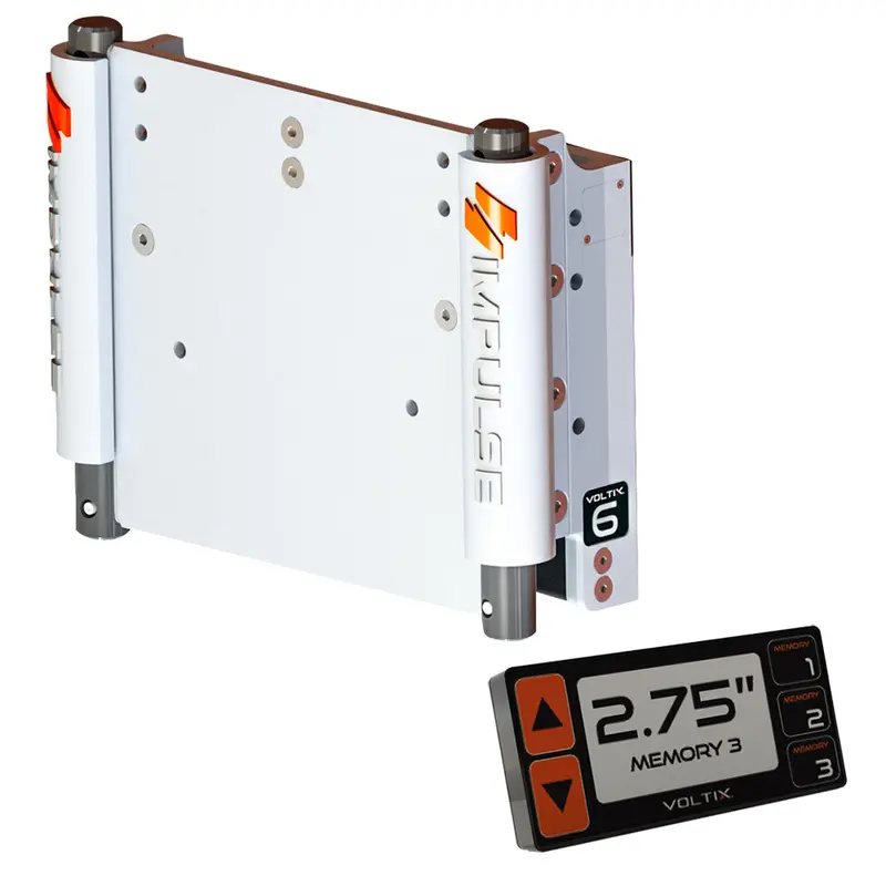Impulse Xl 6-Inch Smart-Controlled Electric Jack Plate In White Cerakote [75051-W] 1