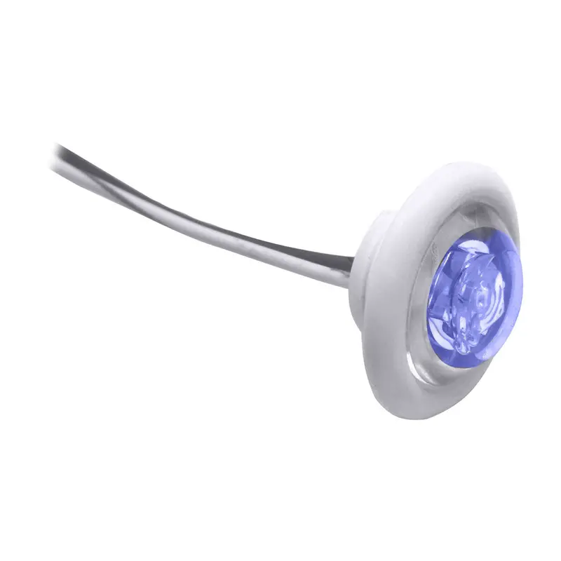 Innovative Lighting 'The Shortie' Bulkhead & Livewell Light – Blue Led, White Grommet 1