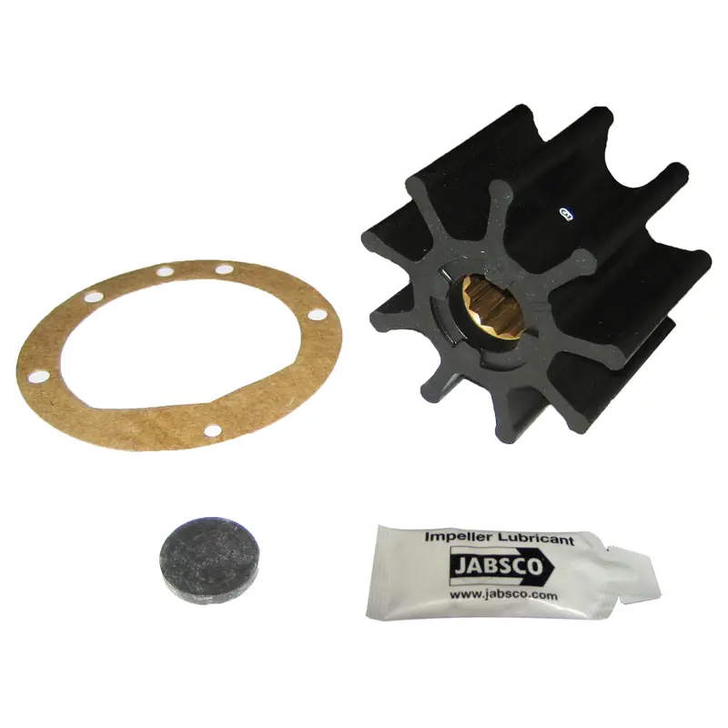 Jabsco 9-Blade Nitrile Impeller – 3-3/4" × 2-1/2", 1" Shaft (836-0003-P) 1