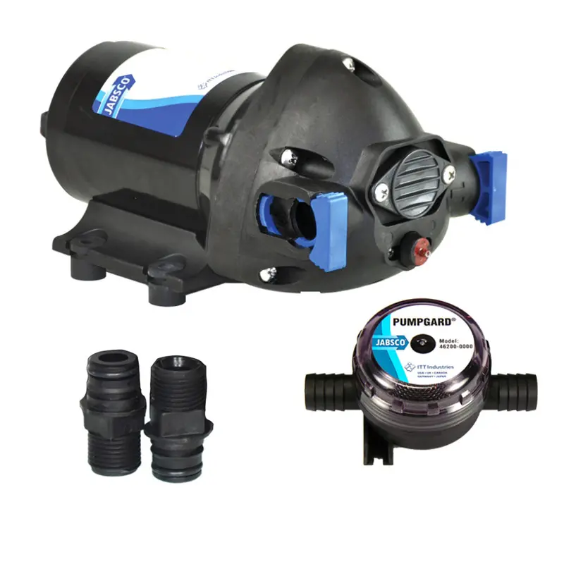 Jabsco Par-Max 3.5 Gpm General Purpose Pump – 12V Dc, 25 Psi, Includes Strainer 1