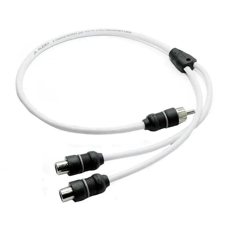 Jl Audio 2-Channel Marine Y-Adaptor – 1 Male To 2 Female Rca 1