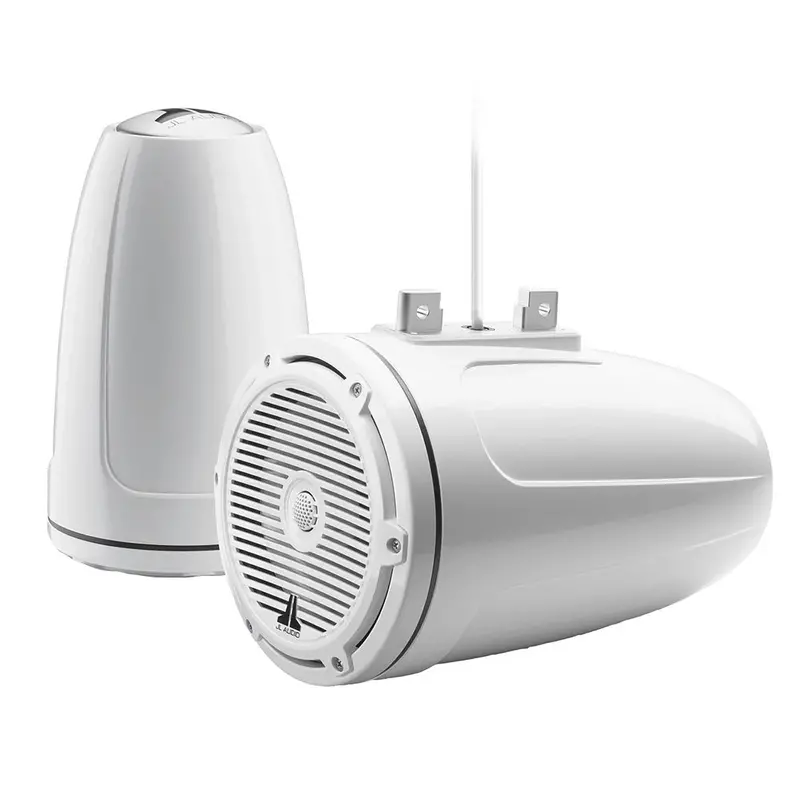 Jl Audio M3-770Etxv3-Gw-C-Gw: 7.7" Enclosed Tower Coaxial System With Gloss White Classic Grille 1