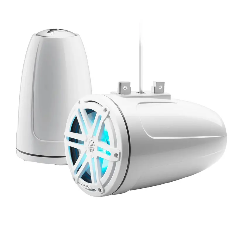 Jl Audio M3-770Etxv3-Gw-S-Gw-I: 7.7" Enclosed Tower Coaxial System With Gloss White Sport Grille & Rgb Led Lighting 1