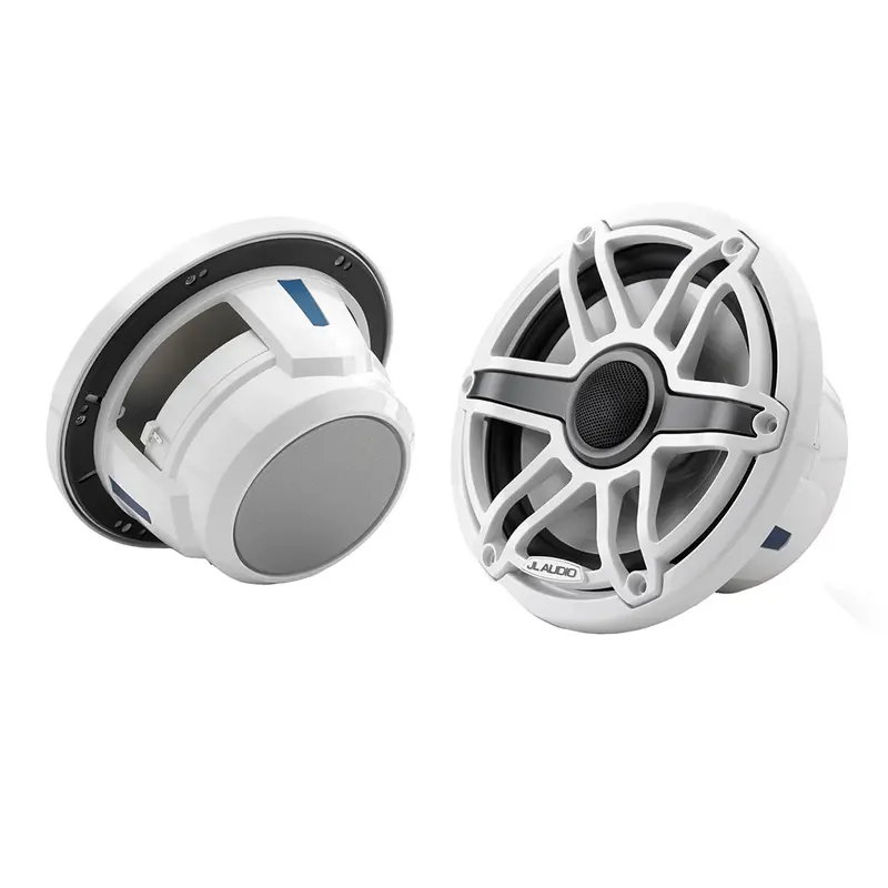 Jl Audio M6-770X-S-Gwgw: 7.7" Marine Coaxial Speakers With Gloss White Sport Grille (No Leds) 1