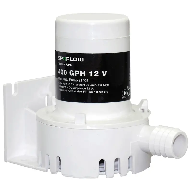 Johnson Pump 400 Gph 12V Bilge Pump With Barbed Outlet [Jp-21405] 1