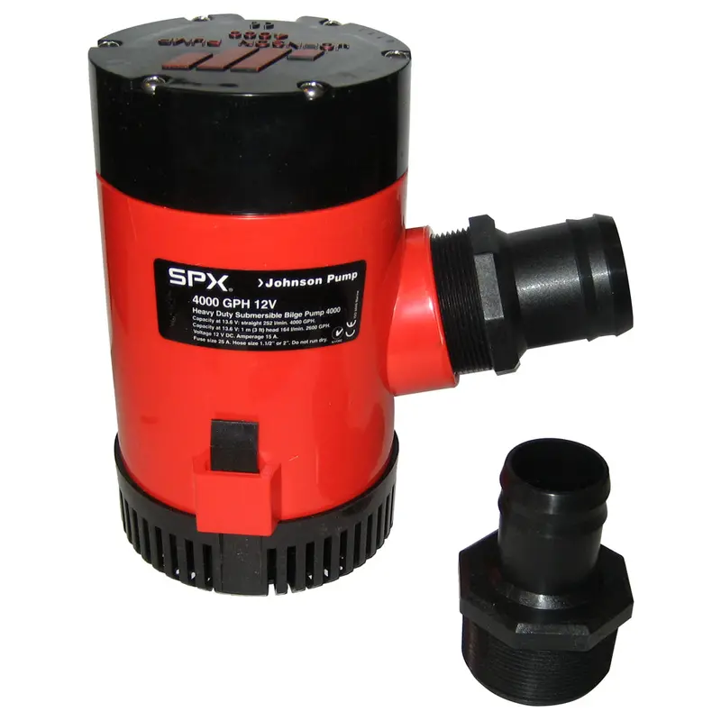 Johnson Pump 4000 Gph Heavy-Duty Bilge Pump – 1-1/2" Discharge, 12V [40004] 1