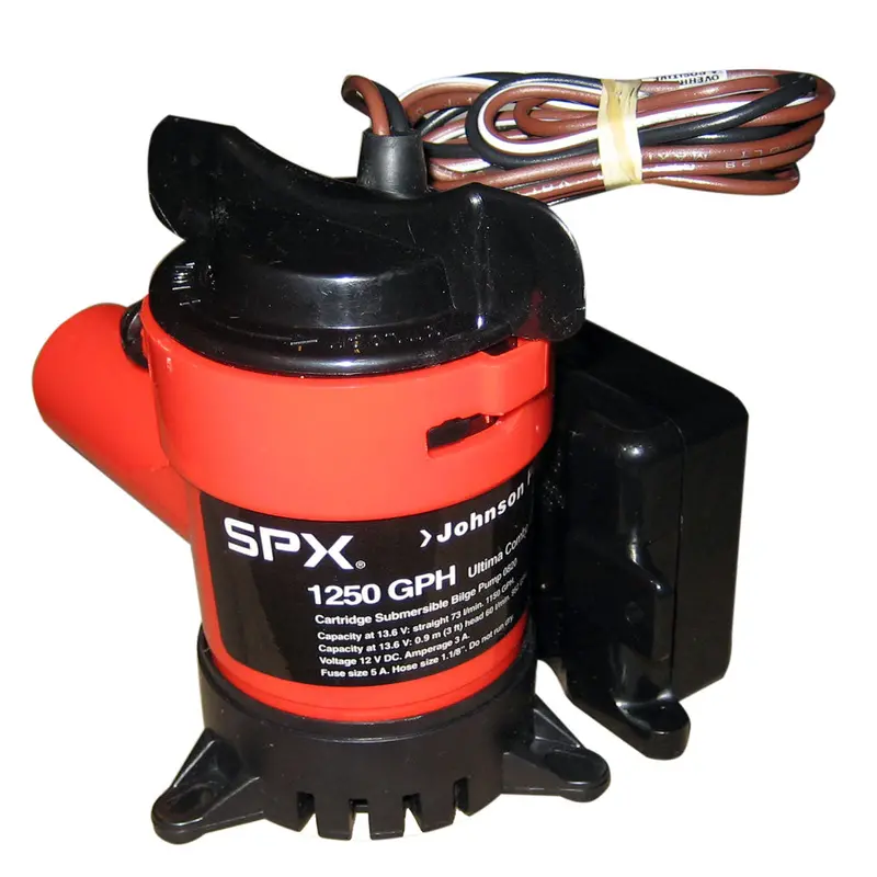 Johnson Pump Ultima 1250 Gph Combo Bilge Pump – 1-1/8" Discharge, 12V [08203-00] 1