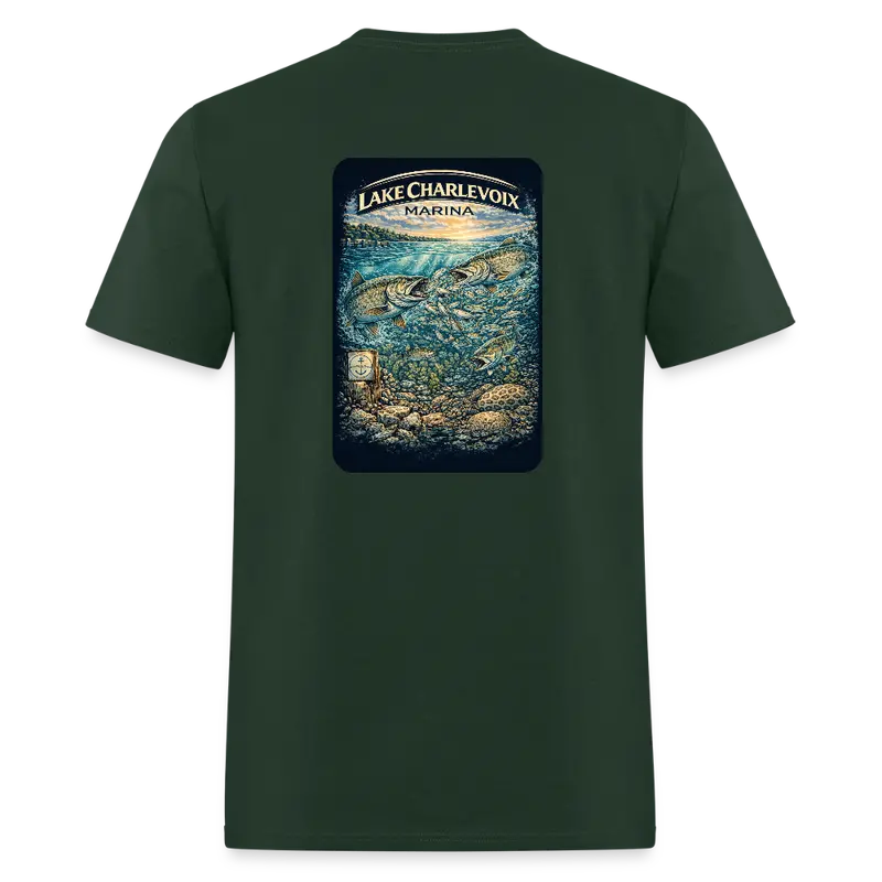 Lake Charlevoix Marina T-Shirt | Northern Michigan Inland Waters Collection 1