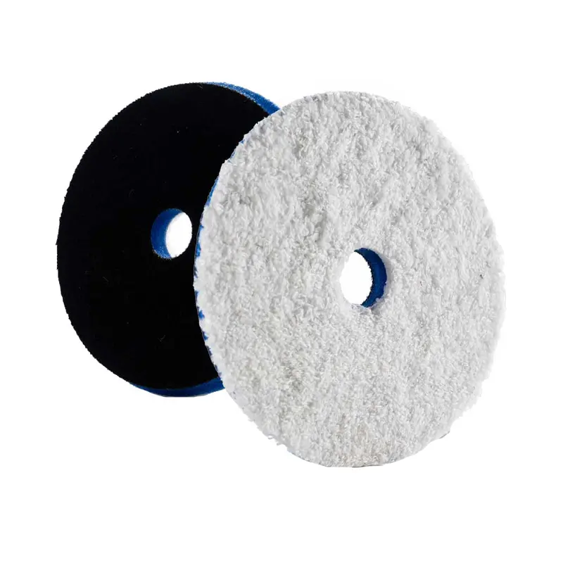 Lake Country Hdo Blue Foam & White Microfiber Hybrid Cutting Pad – 5.5" 1
