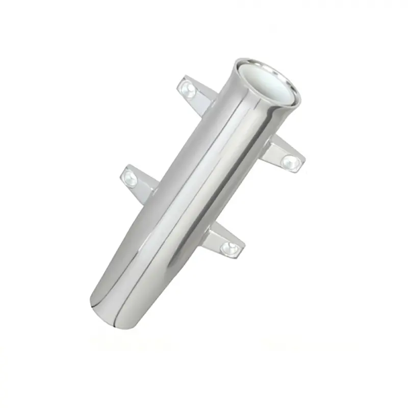 Lees Tulip-Style Aluminum Side-Mount Rod Holder – Silver Anodized 1