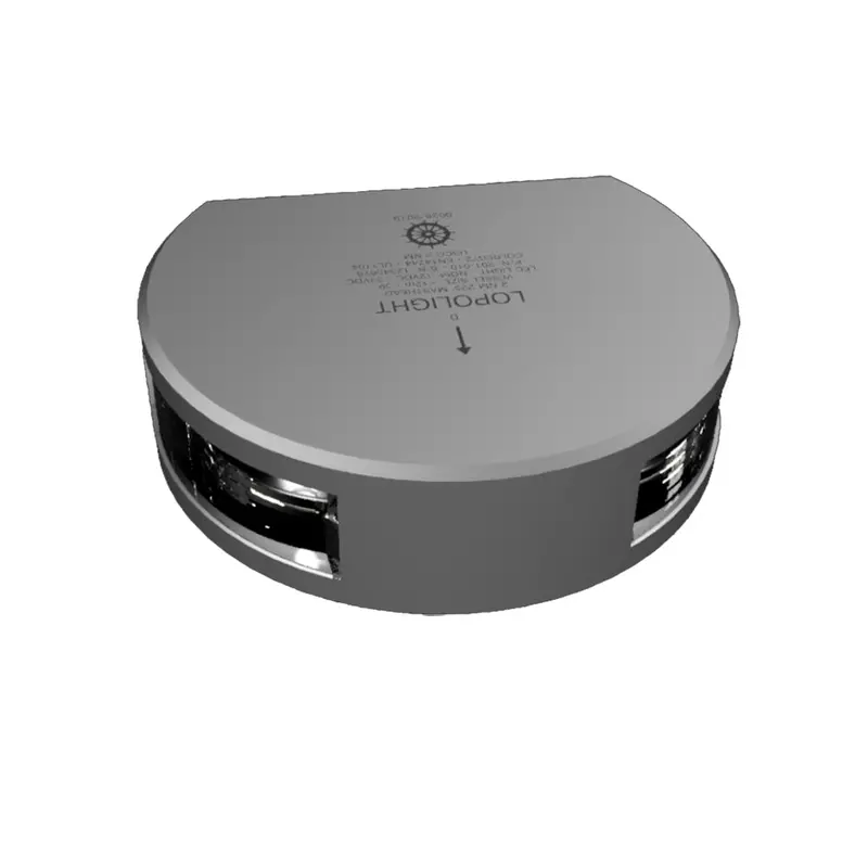 Lopolight 225 Masthead Navigation Light – Single Vertical Mount, Silver Housing (201-010) 1