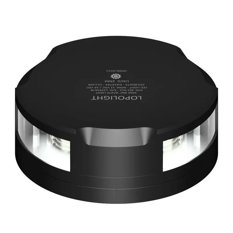 Lopolight 2Nm 360° Anchor Light With Black Housing And Fixed Base 1