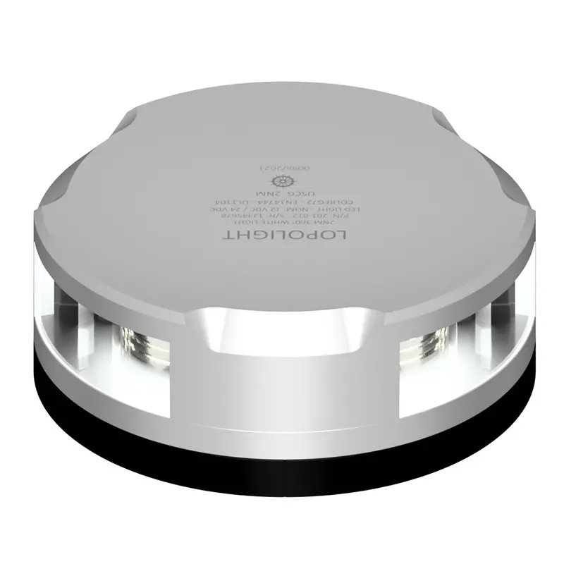 Lopolight 3-Nautical-Mile Masthead & 360° All-Round Light With Silver Housing And Fixed Base 1