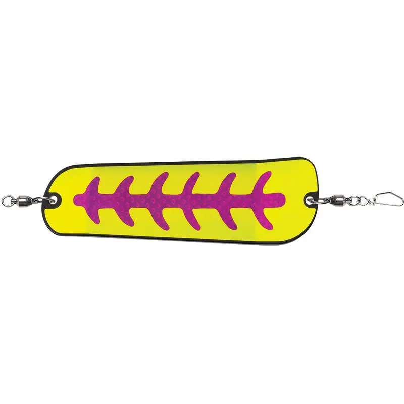 Luhr-Jensen 8.25" Money Roll Flasher – Nuclear Carbon Glow 1