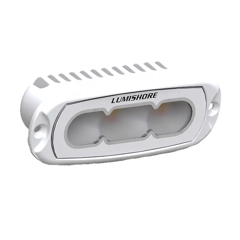 Lumishore Lux 4-Inch Crgbw Flood Light – Flush-Mount Marine Grade [010-04500-00] 1