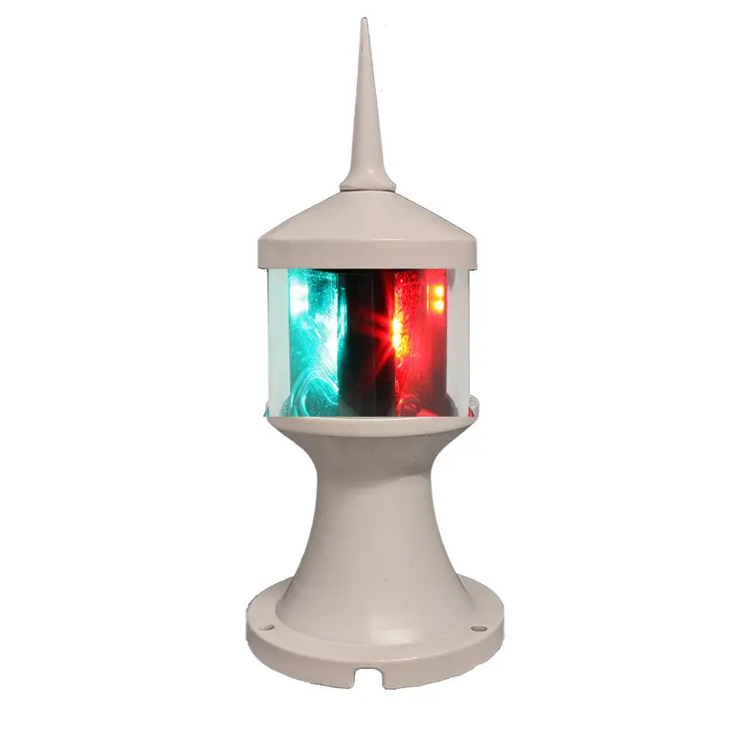 Lunasea Tri-Color Zero-Emission Anchor Light – 12V Dc, White Housing [Llb-73Bk-01-Wb] 1