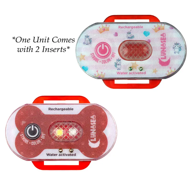 Lunasea Water-Activated Safety Strobe Light – Red Housing, Blue Flash (Llb-63Rb-E0-01) 1
