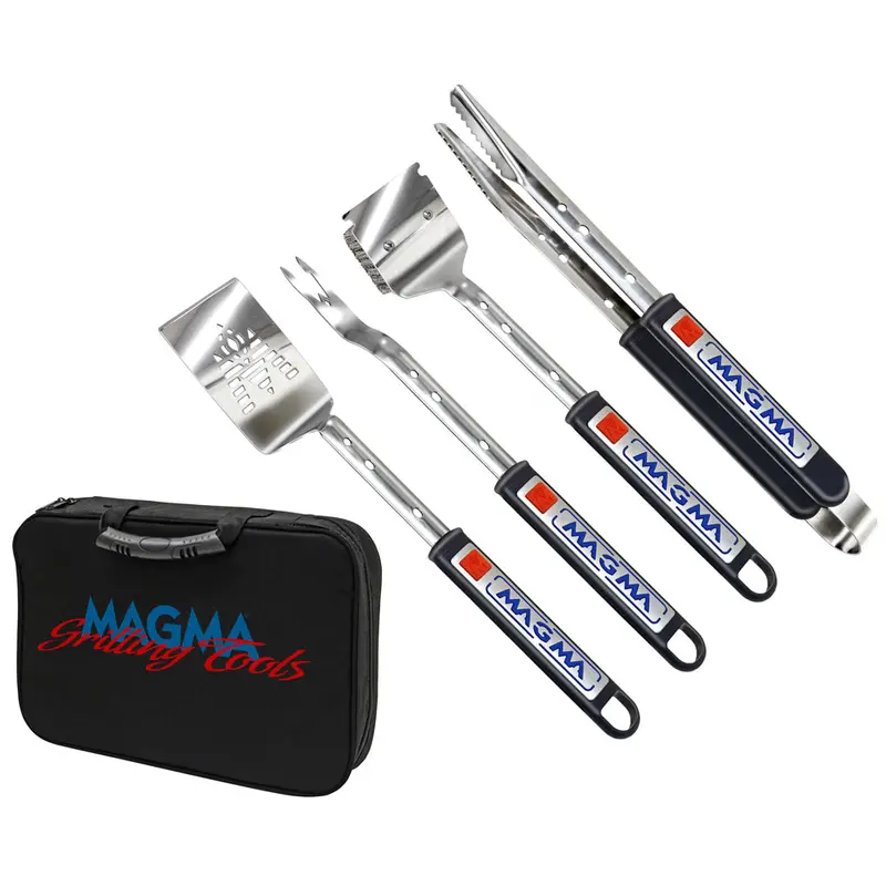 Magma Telescoping Marine Grill Tool Set – 5-Piece Stainless Steel (A10-132T) 1